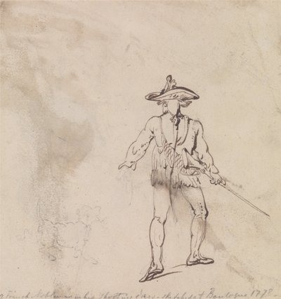 Ein französischer Edelmann auf der Jagd von Thomas Rowlandson